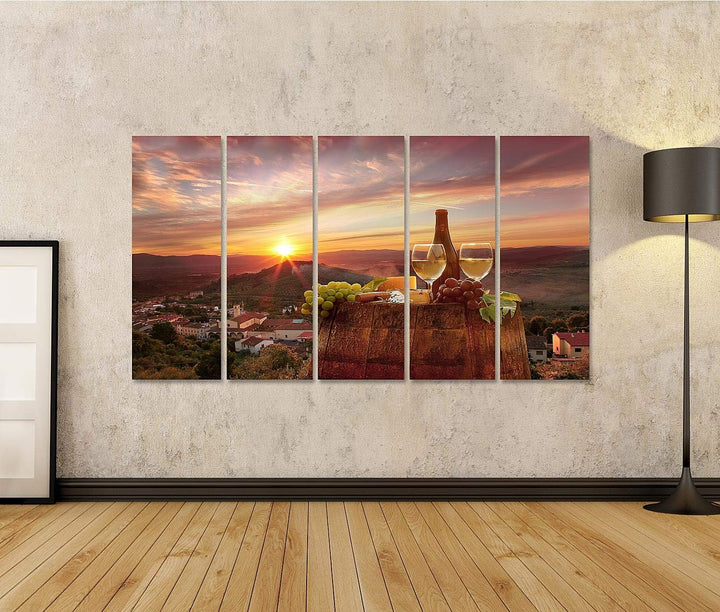islandburner Bild auf Leinwand Weinberg In Chianti Toskana 11A Bilder Wandbilder Poster Leinwand 170