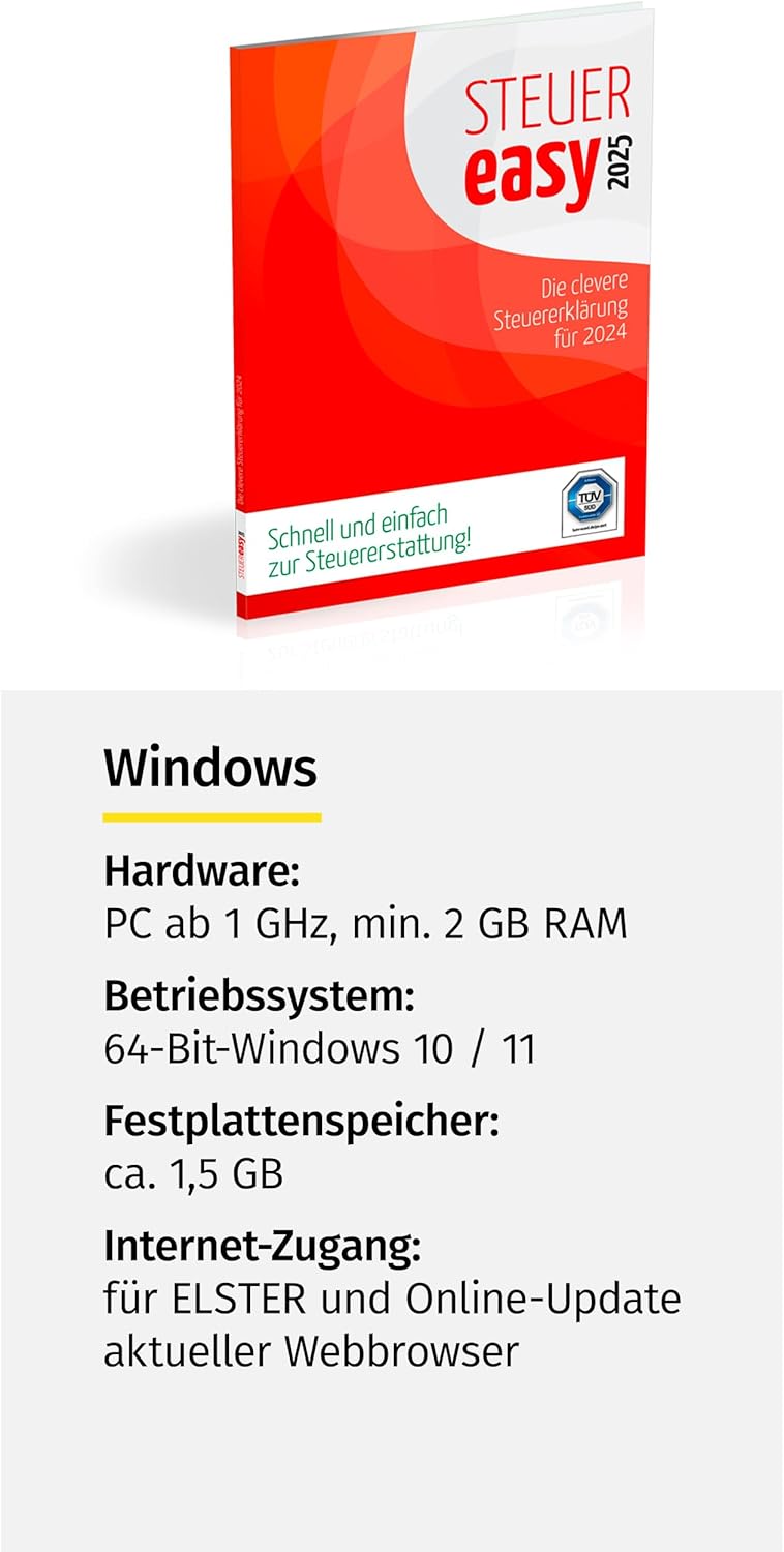 STEUEReasy 2025 für das Steuerjahr 2024 (Aktivierungscode per Post)