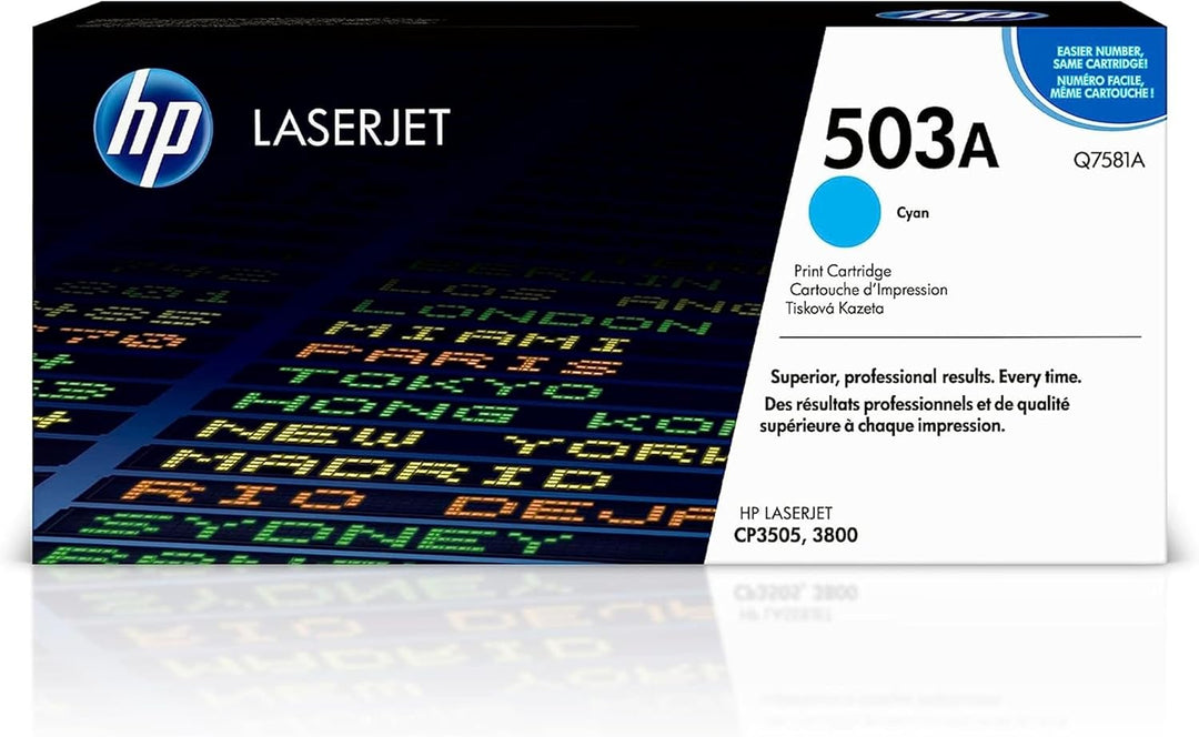 HP 503A Cyan Original LaserJet Tonerkartusche, cyan