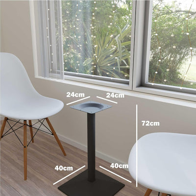 ONPIRA Tischgestell Schwarz Model „München“ Single Tischuntergestell Höhe: 72cm