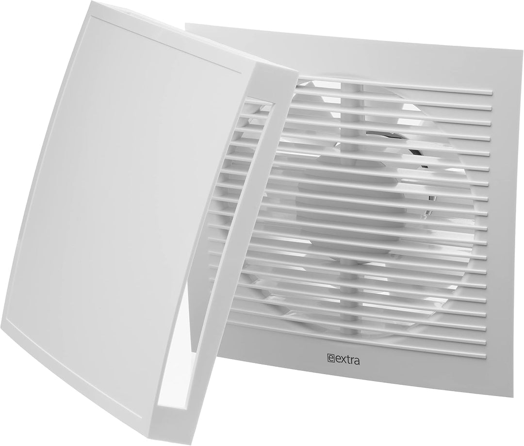 Steinberg14 Ø 150mm BadLüfter Fan mit Feuchtesensor und einstellbarer Nachlaufzeit - Weiss Front - f