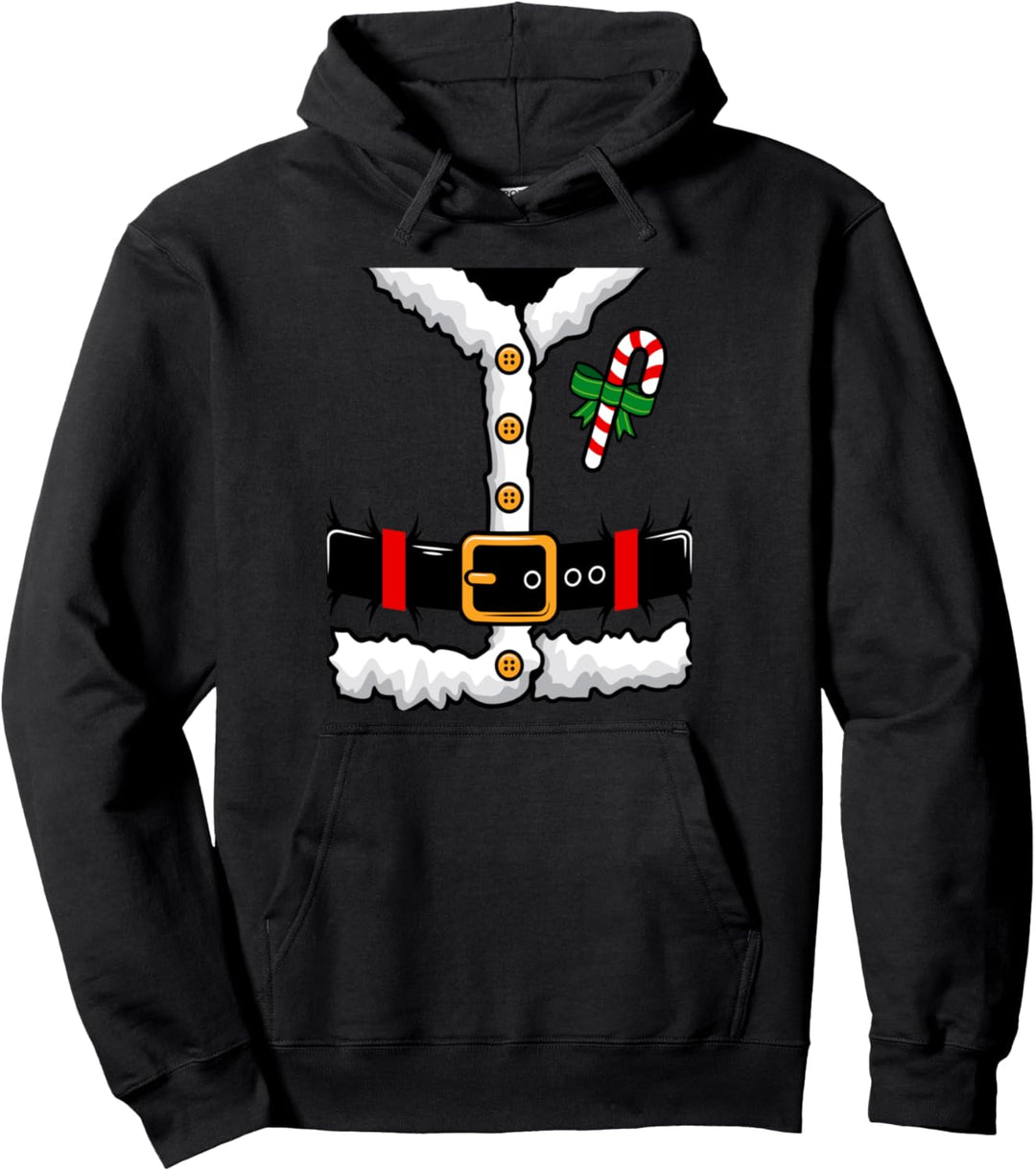 Verkleiden Sie sich wie den Weihnachtsmann mit diesem Weihnachtsmann-Kostüm Pullover Hoodie