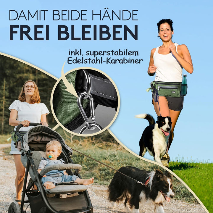 Futterbeutel Hunde - Leckerlibeutel für Hunde - Bauchtasche für Hunde Zubehör - Leckerlitasche für H