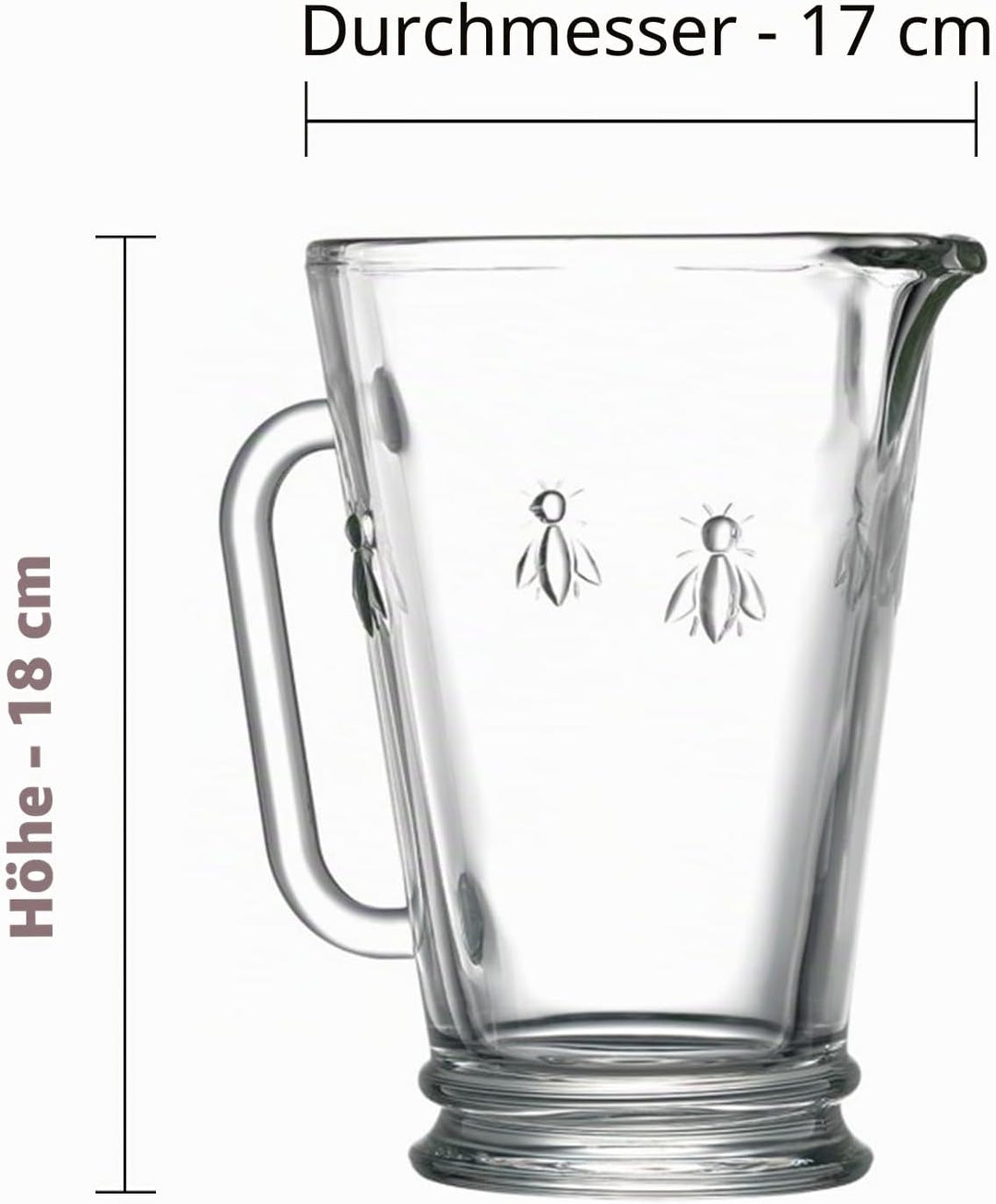 La Rochère Krug Biene 1,0ltr. H18cm