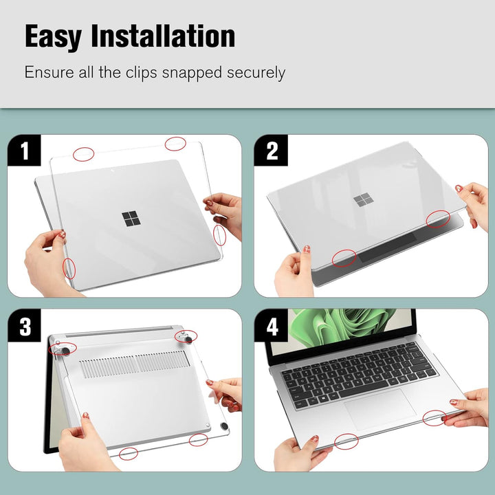 Fintie Hülle Kompatibel mit 13,5 Zoll Microsoft Surface Laptop 5/4/3 mit Metall-Tastatur 2022-2019 (
