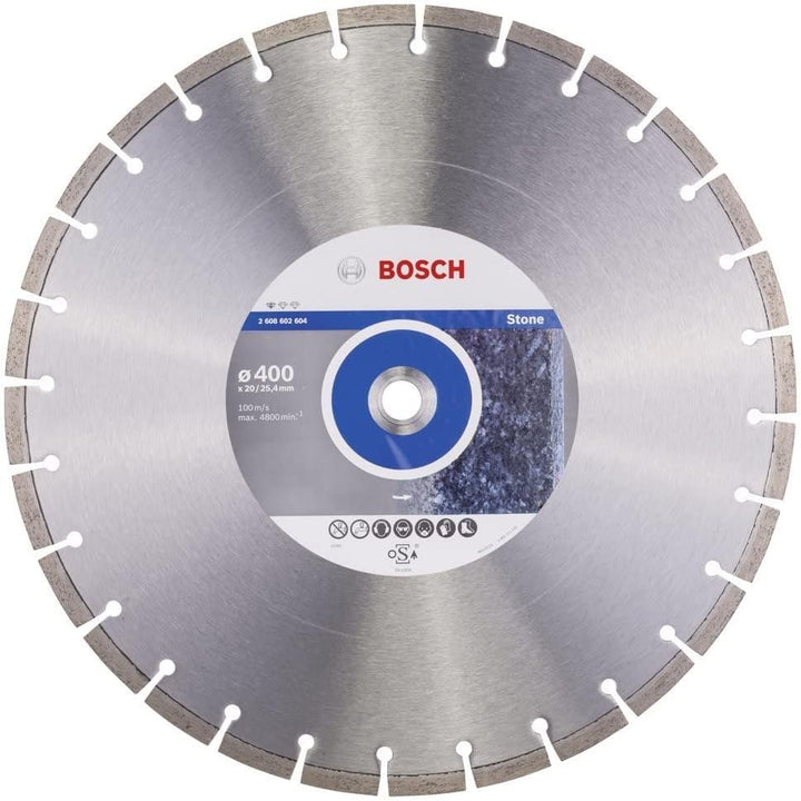Bosch Professional 1x Diamanttrennscheibe Standard for Stone (für Stein, Granit, Beton, Ø 400 x 20/2