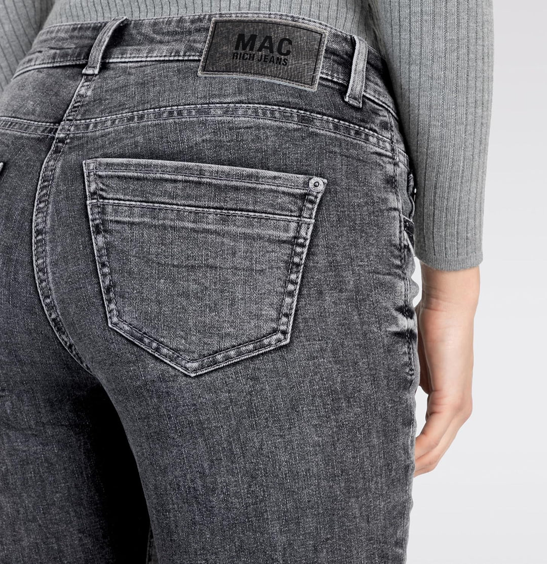 Mac - Damen 5-Pocket Jeans, Rich Slim (5755-90-0389L) 32W / 28L Anthracite Wash (D911), 32W / 28L An