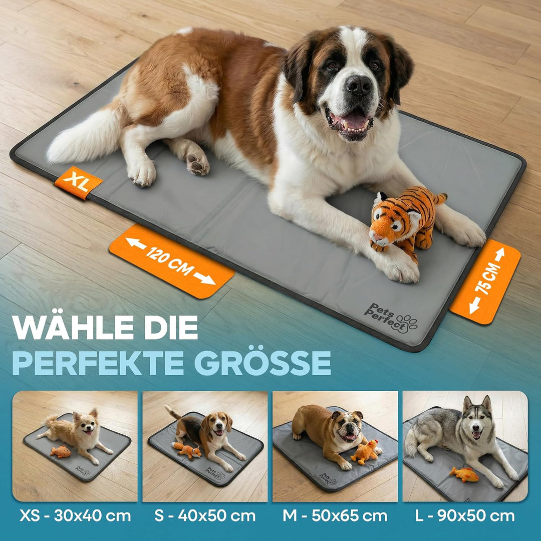 Kühlmatte für Hunde selbstkühlend - Hunde Kühlmatte mit 100% ungiftigem ThermoSchutz Gel - Kühlmatte