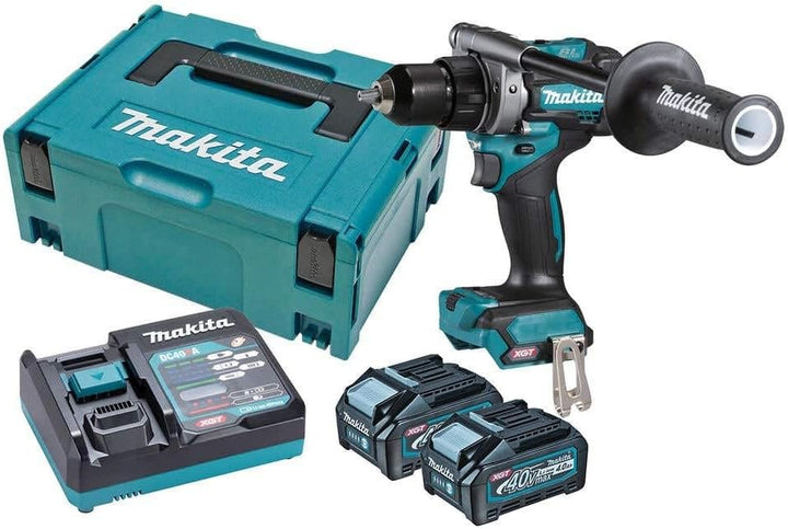 Makita DF001GM201 Bohrschrauber 13 mm Brushless XGT + 2 Akkus 40 V max 4 Ah Li-Ion BL4040 + Ladegerä