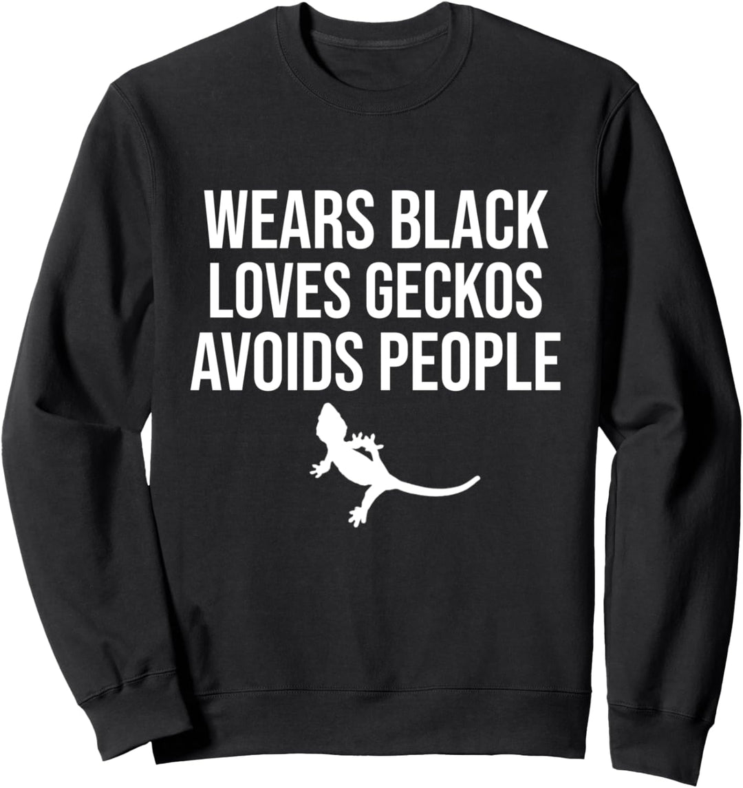 Haustier Kronengecko Eidechse Reptil Herpetologist Sweatshirt