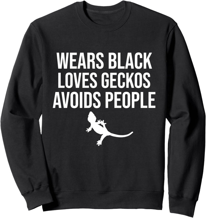 Haustier Kronengecko Eidechse Reptil Herpetologist Sweatshirt