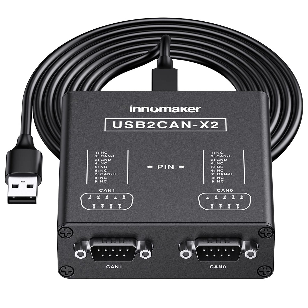 Dual Channels USB to CAN Converter for Raspberry Pi4/Pi3B+/Pi3/Pi Zero(W)/Jetson Nano/Tinker Board/A