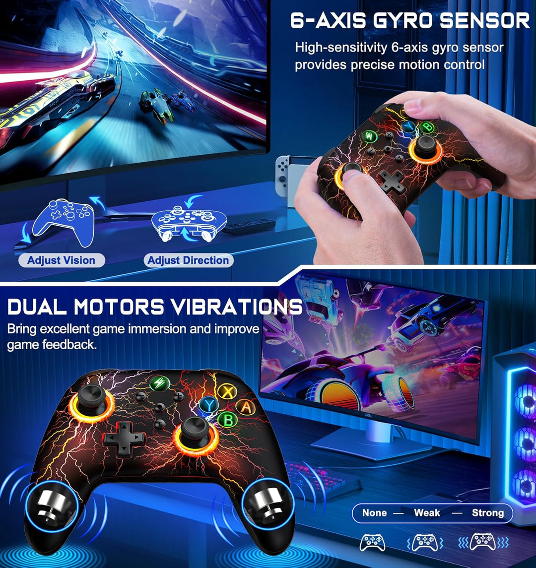 ALEEMTRY Switch Pro Controller für Nintendo-Switch Controller Wireless für Switch/Lite/OLED-Controll