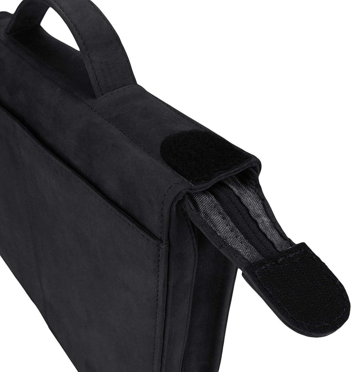 Greenburry Dokumentenmappe Leder - Schwarz Vintage Revival - Hochwertiges Rindsleder - Schreibmappe
