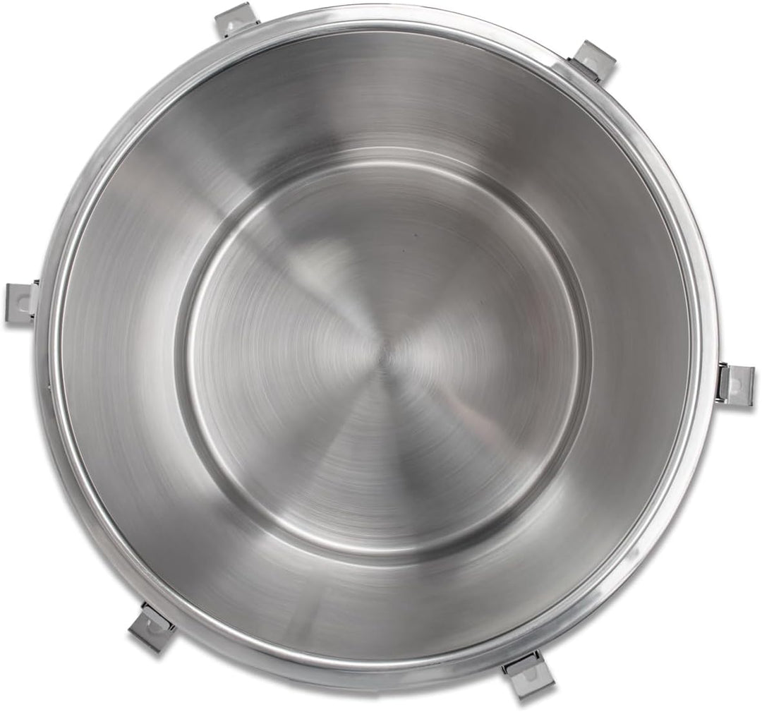 Beeketal 'BTB-50P' Edelstahl Thermobehälter mit 50 L Gesamtvolumen (Max. 47,5 L Füllmenge) | Doppelw