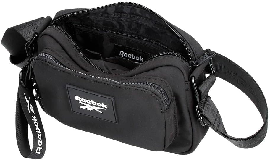 Reebok Damen Elsie Gepäck- Kuriertasche, Bandolera Schwarz