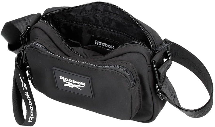 Reebok Damen Elsie Gepäck- Kuriertasche, Bandolera Schwarz