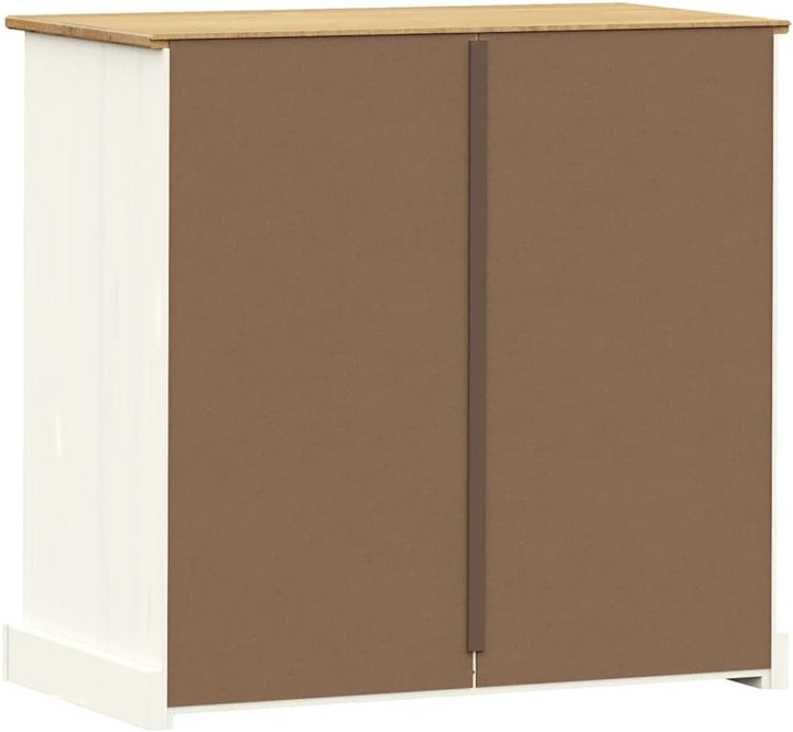 Festnight Kommode Mit Schubladen VIGO Kommode Weiss Schlafzimmer 80x40x76 cm Holzschrank Sideboard W
