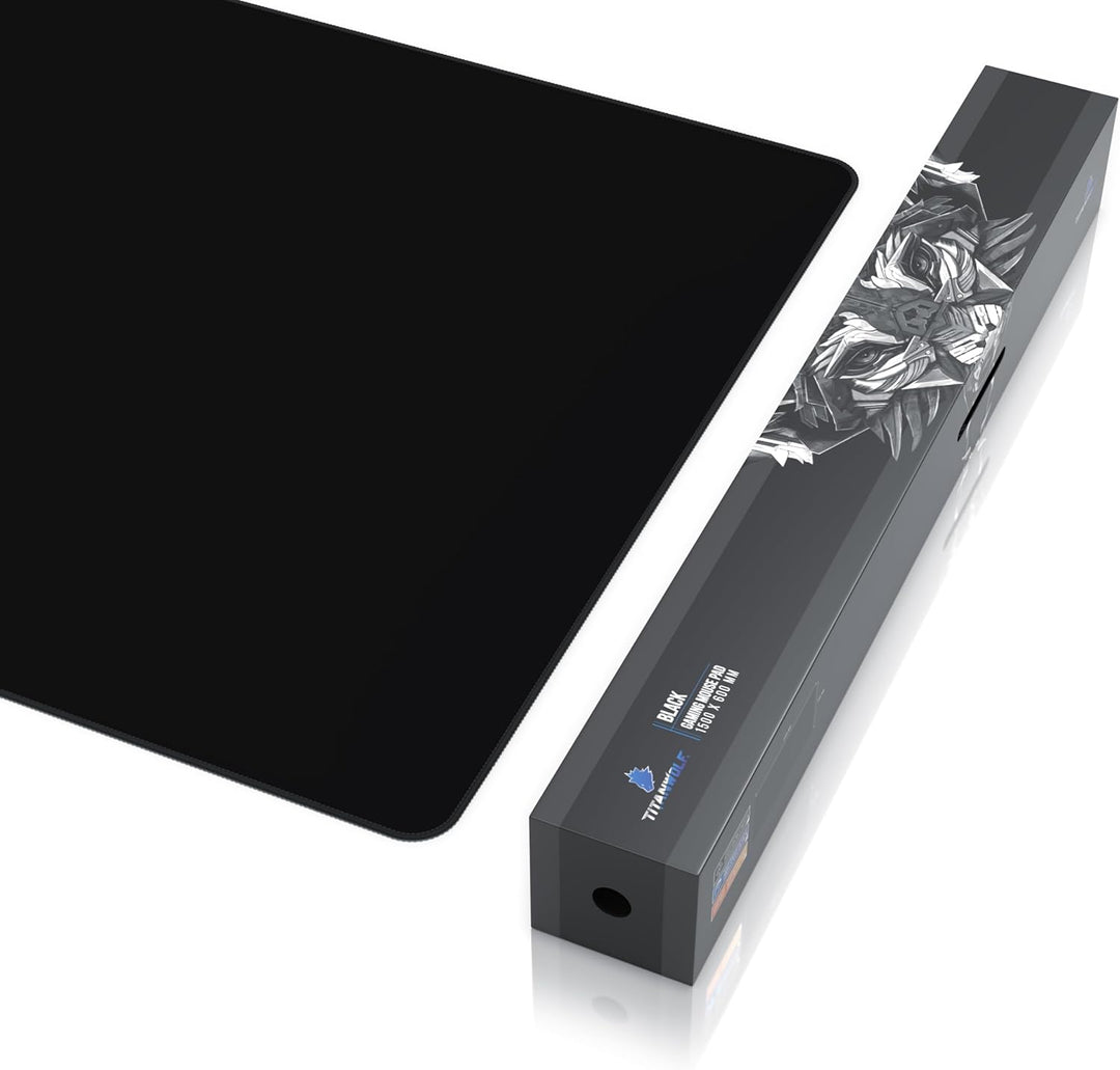 Titanwolf - XXXL Übergrösse Mauspad 1500x600mm - Gaming Mousepad Gross - 150x60 cm Tischunterlage La