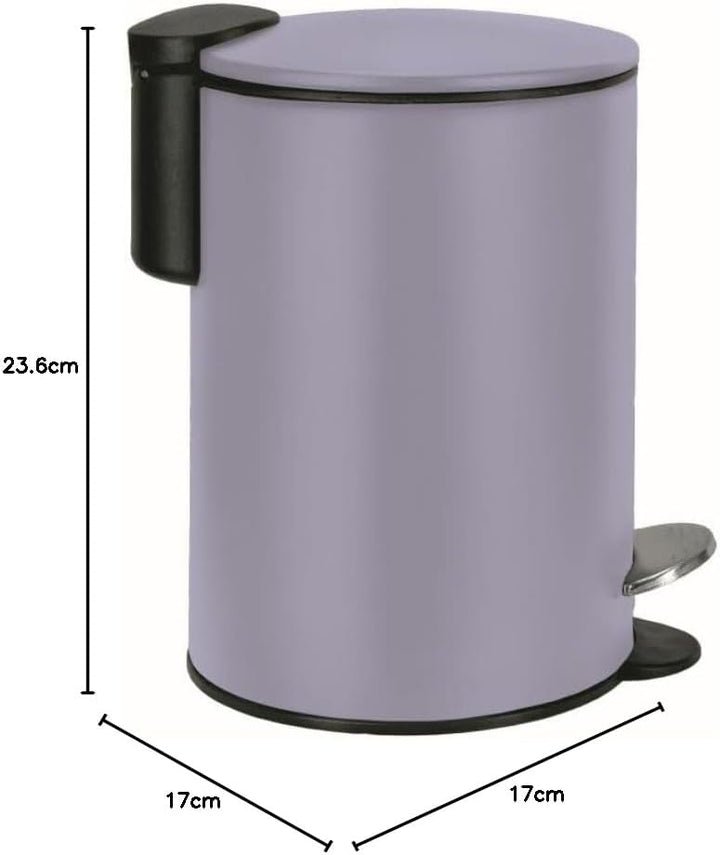 Kleine Wolke Kosmetikeimer Silence, Farbe: Lavendel, Material: Metall, Grösse: Eimer 3 Liter Länge 1