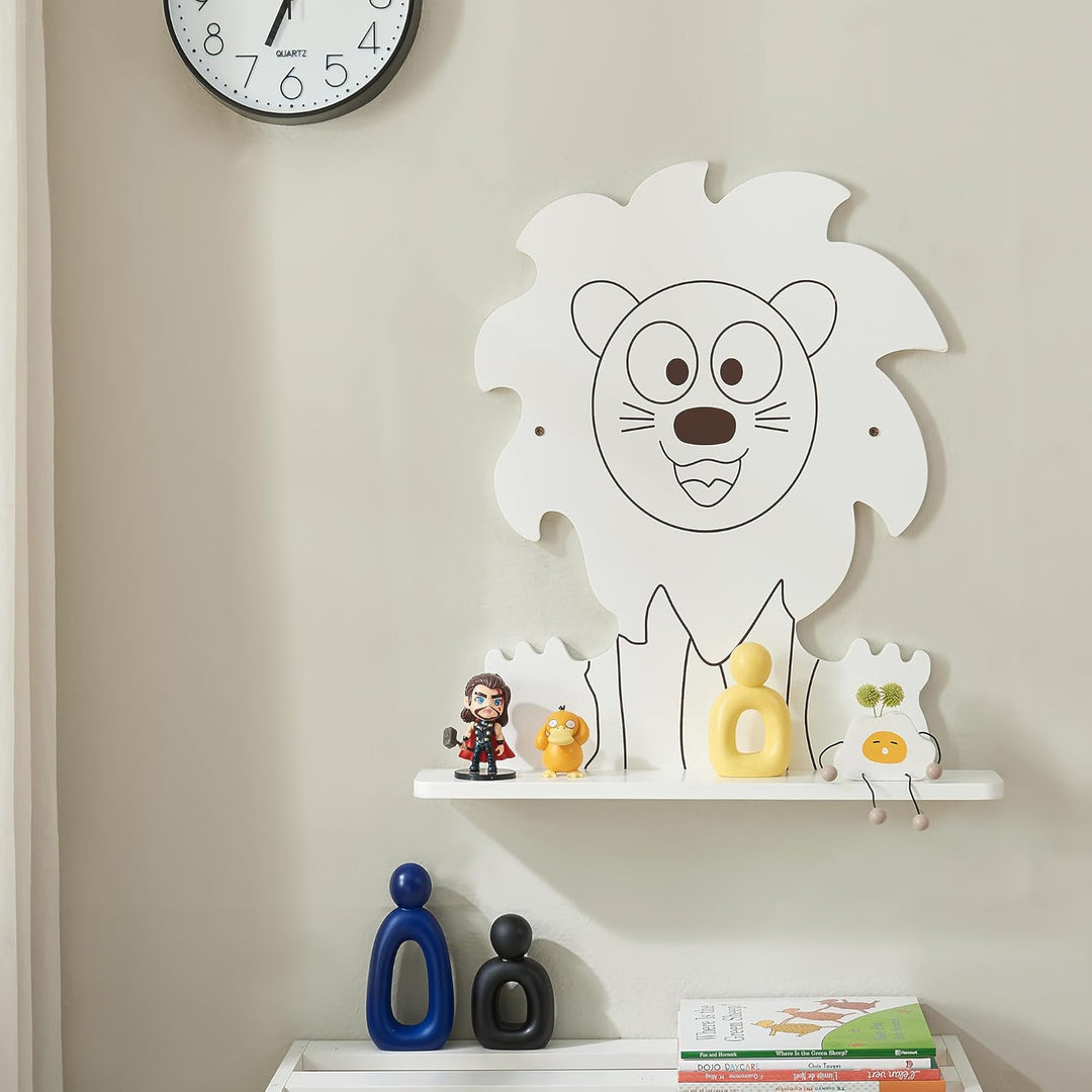 [en.casa] Kinder-Wandregal Korsør bis 2 kg pro Regal Wandboard für Kinderzimmer Hängeregal Kinderzim