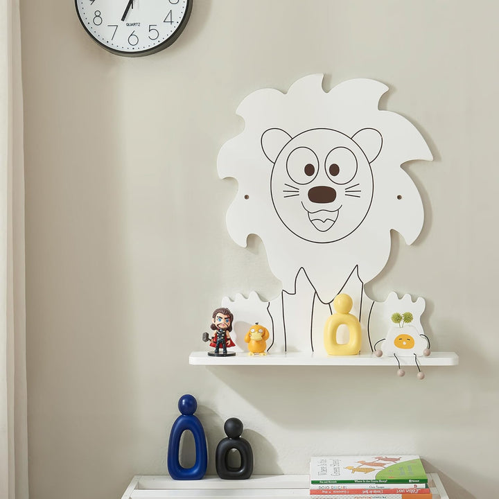 [en.casa] Kinder-Wandregal Korsør bis 2 kg pro Regal Wandboard für Kinderzimmer Hängeregal Kinderzim