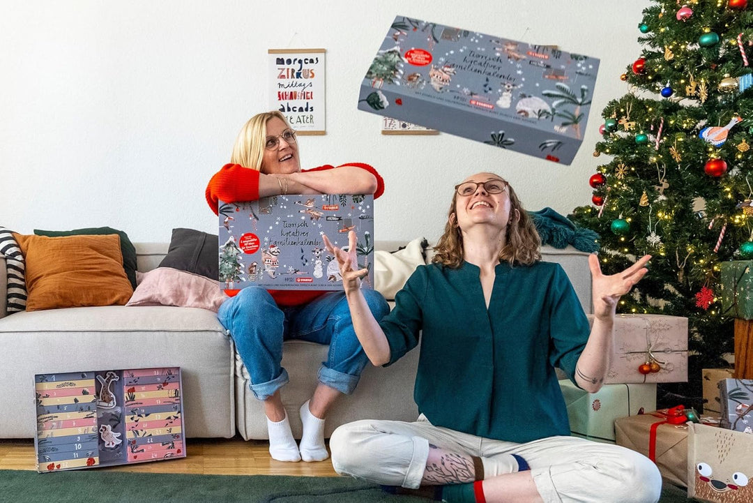 Adventskalender - STABILO „Tierisch kreativ“ Adventskalender 2022 für Familien – zum Malen und Baste