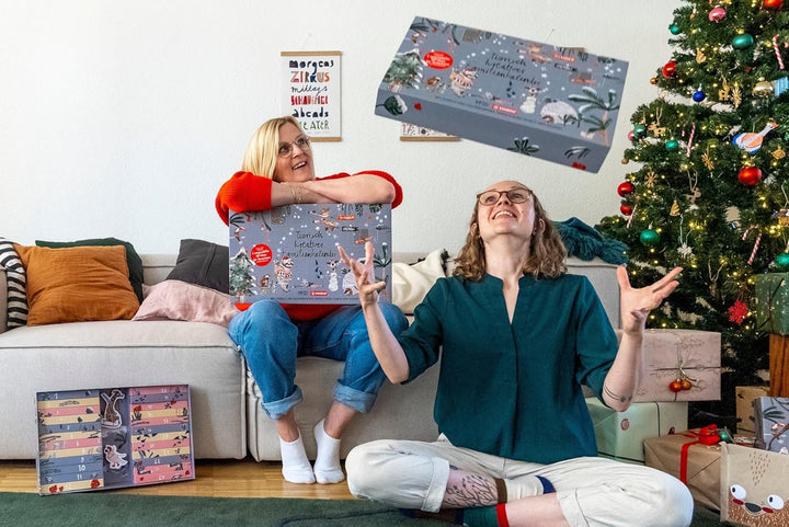 Adventskalender - STABILO „Tierisch kreativ“ Adventskalender 2022 für Familien – zum Malen und Baste
