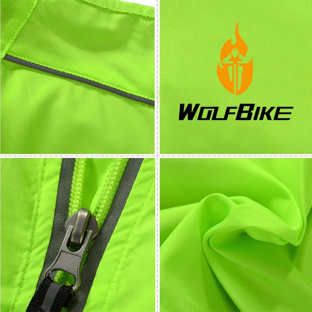 WOSAWE Herren-Fahrradjacke Winddichte wasserdichte MTB Mountainbike Jacket Für Radfahren, Joggen & W