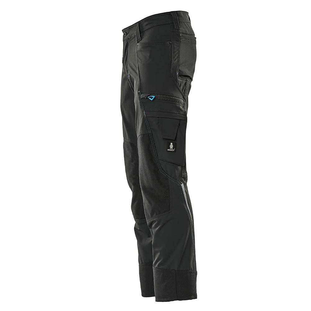 Mascot 17179-311 Bundhose "Stretch" - Advanced, Schwarz, 82C66 66 Schwarz, 66 Schwarz