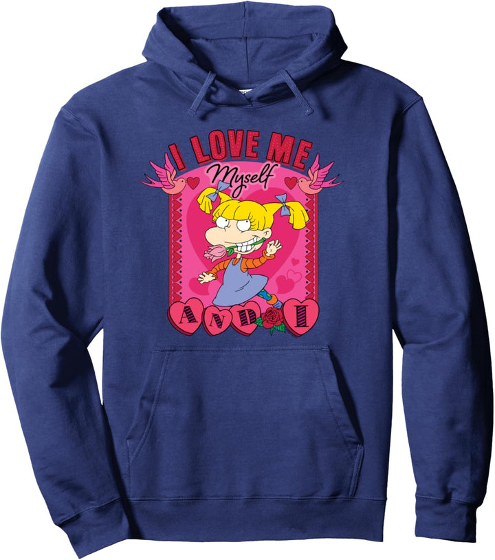Rugrats Valentine's Day Angelica, I Love Me, Myself And I Pullover Hoodie