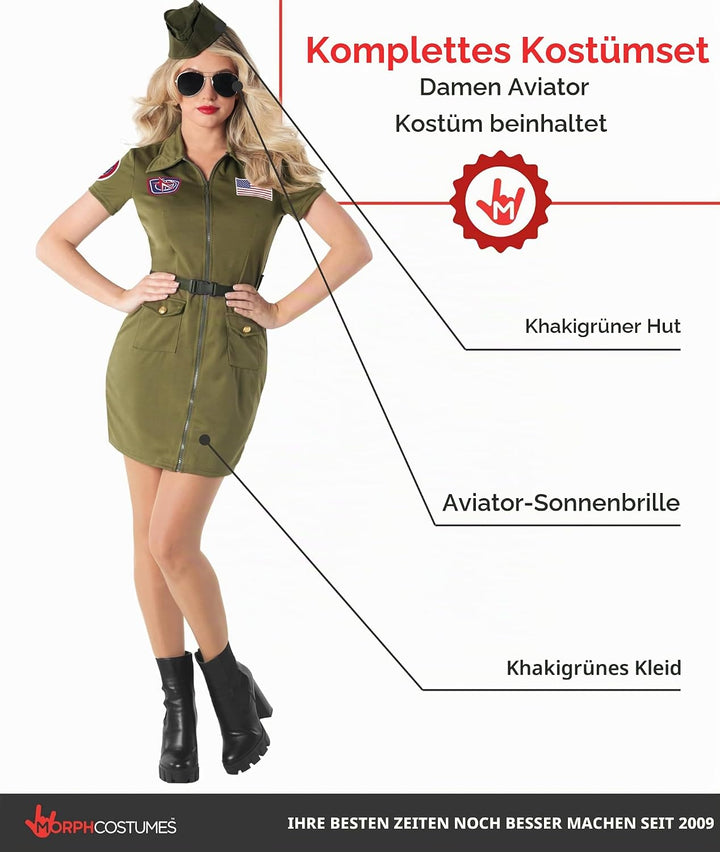 Fun Shack FN3361XXL Kostüm, Damen, Pilotin, XXL XXL Pilotin, XXL Pilotin