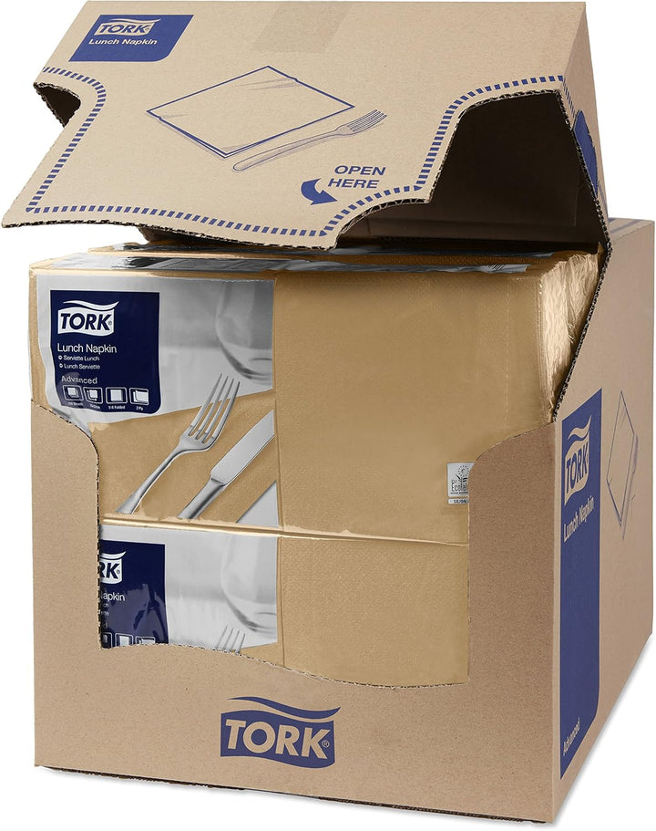 Tork 477202 Lunchservietten Biscuit / 2-lagige Servietten für kleine Gerichte &amp; Snacks / 10 x 200 (2