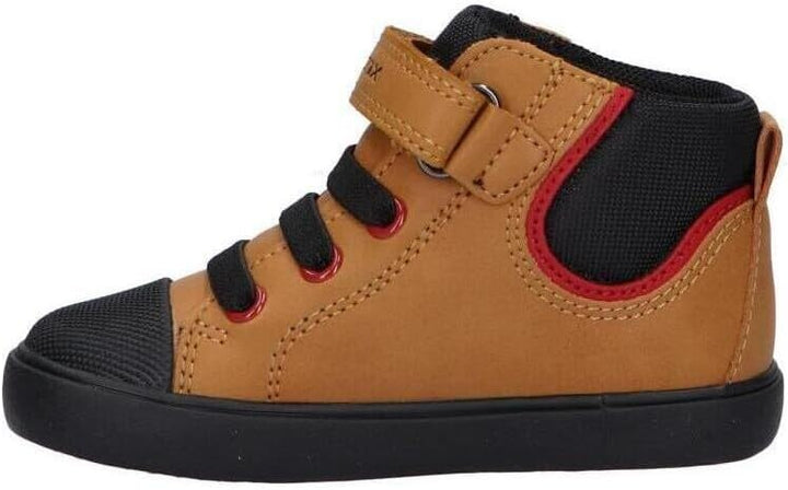 Geox Jungen B Gisli Boy B Sneaker 21 EU Dk Yellow Black, 21 EU Dk Yellow Black