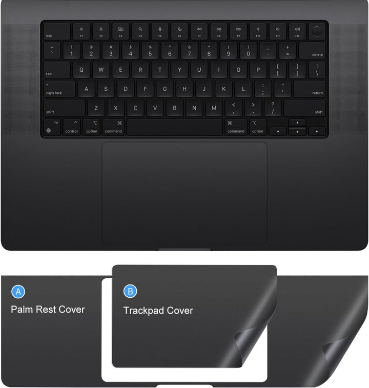 Handballenauflage, kompatibel mit 2023 MacBook Pro 16 Zoll M3 Chip A2991 Trackpad-Schutzhülle für 20
