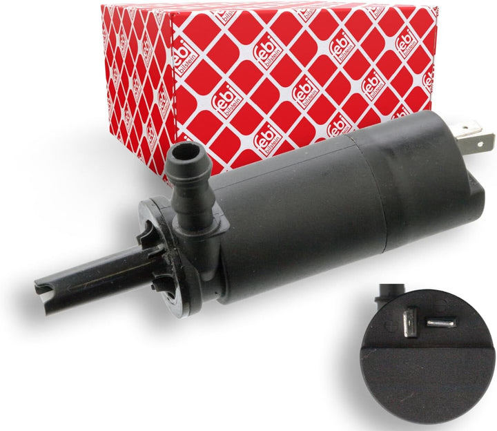 febi bilstein 106198 Waschwasserpumpe für Scheinwerferreinigungsanlage, 1 Stück