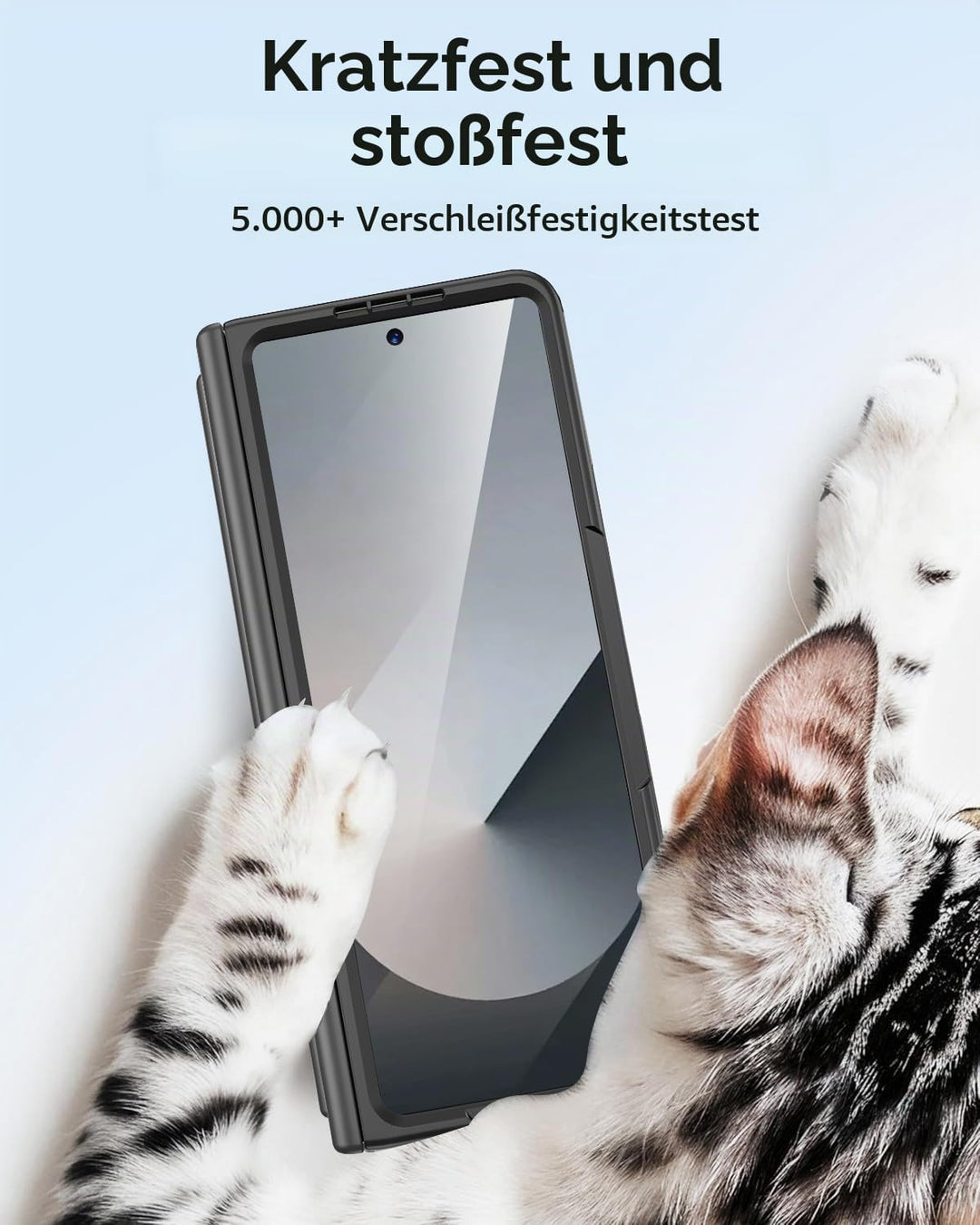 Miimall Magnetisch Hülle Kompatibel mit Samsung Galaxy Z Fold 6 Hülle mit S-Pen &amp;Stifthalter, [Anti-