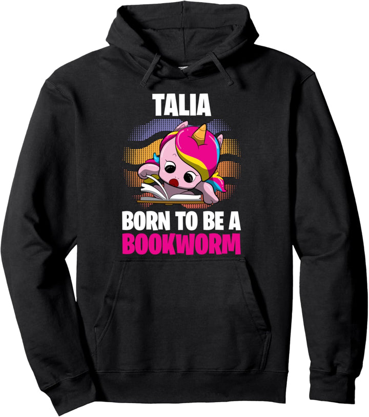 Talia - Born To Be A Bookworm - Personalisiert Pullover Hoodie