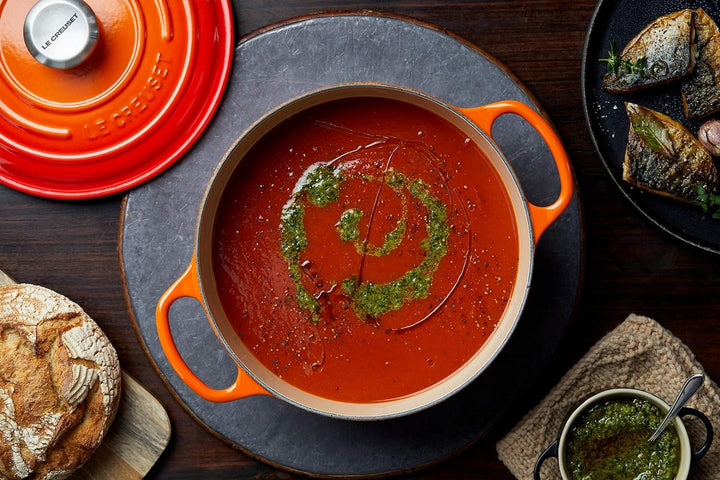Le Creuset Mini-Cocotte aus Steinzeug, 200 ml, 10 x 5 cm, Ofenrot, 71901100900100, Ofenrot