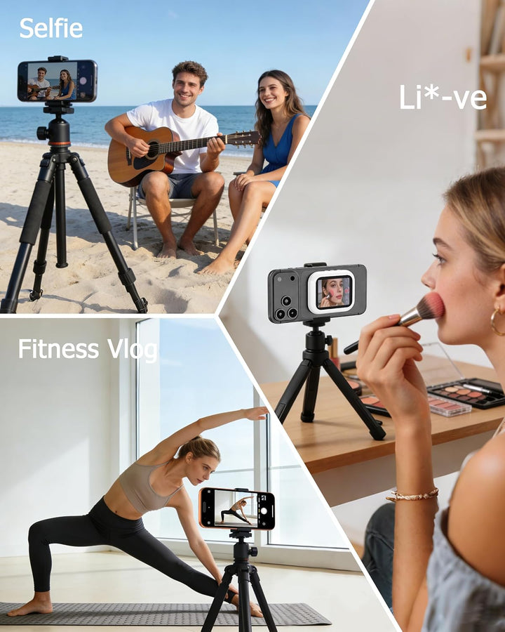 Handy Selfie Monitor für i-Phone/Android, Kabellos Magnetischer Vlog Selfie Monitor Bildschirm, Wire