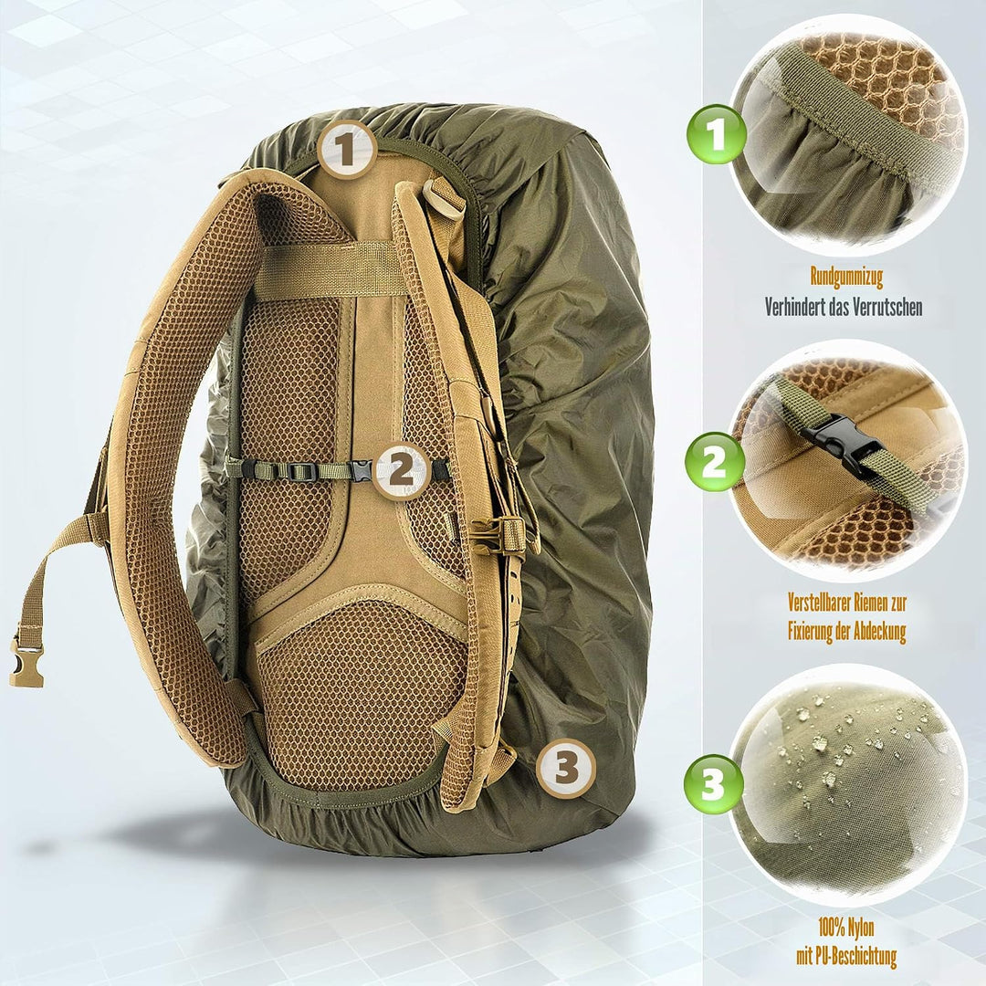 M-Tac Wasserdichter Regenschutz für Wandern, Camping, Reisen, S