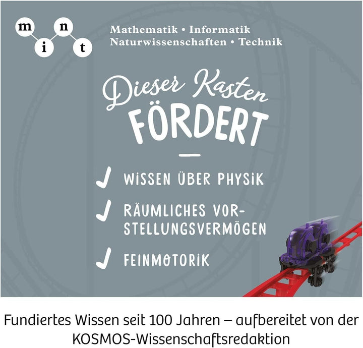 Kosmos 621032 Roller Coaster-Konstruktion, Schnelle Experimente mit der Schwerkraft, Achterbahn Baue