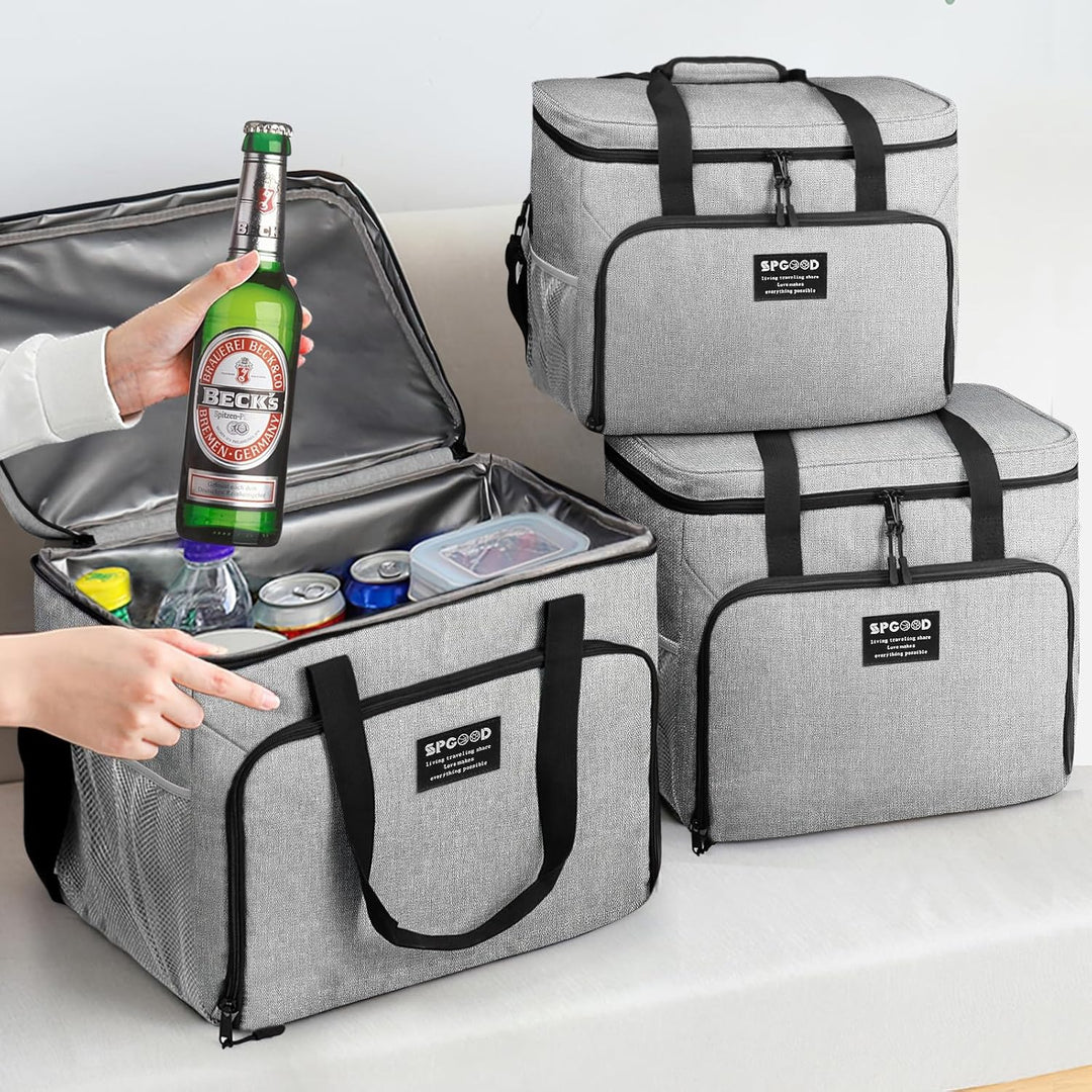 SPGOOD Kühltasche 20L Thermotasche Picknicktasche Gross Isoliert Faltbar Gefriertasche Warmhaltetasc