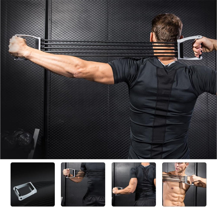 Abaodam Spring Exerciser Chest Expander Fitness Equipment Elastic Chest Developer