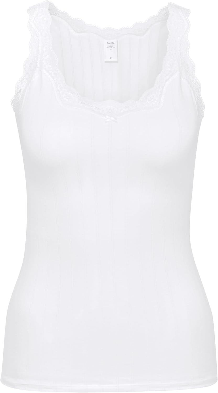 CALIDA Damen Etude Toujours Unterhemd (1er Pack) 40-42 Weiss, 40-42 Weiß