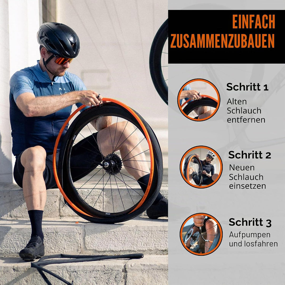 Tubolito - Road S-Tubo Ultraleichter Fahrradschlauch | Stark, Kompakt, Langlebig, Pannen- und Quetsc