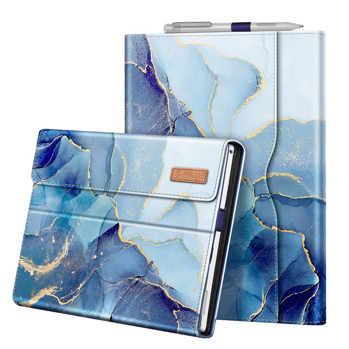 Fintie Hülle für Microsoft Surface Pro 7+ / 7/6 / 5/4 / 3 - Multi-Sichtwinkel Kunstleder Tasche Schu