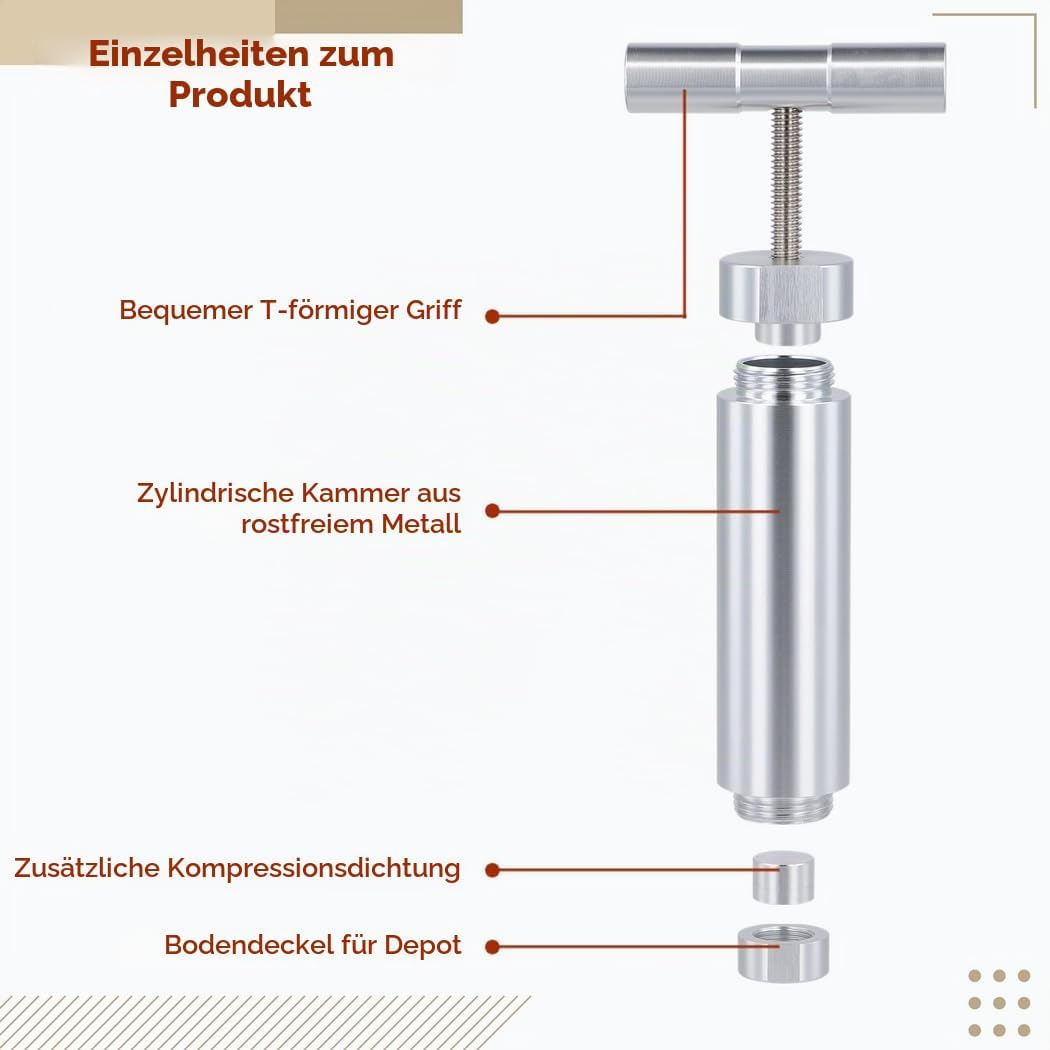 Werkzeug Pollen T Presse, Pollenpresse T-Griff, Pollenpresse Klein, Pollenpresswerkzeug für Kräuter,