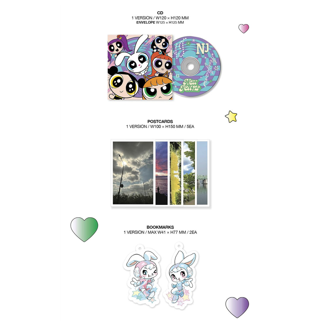 NewJeans - 2nd EP [Get Up] (THE POWEPUFF GIRLS X NJ Box ver. - B Ver.) Outbox + Photobook (A+B+C) +