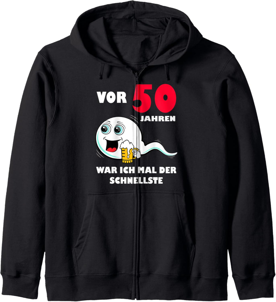 Vor 50 Jahren war ich mal der Schnellste 50. Geburtstag Mann Kapuzenjacke